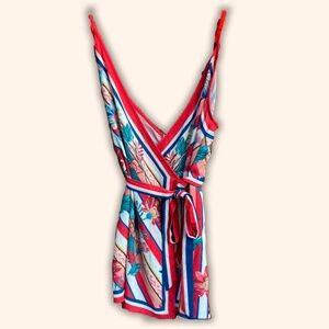 Flying Tomato Wrap Romper with attached belt